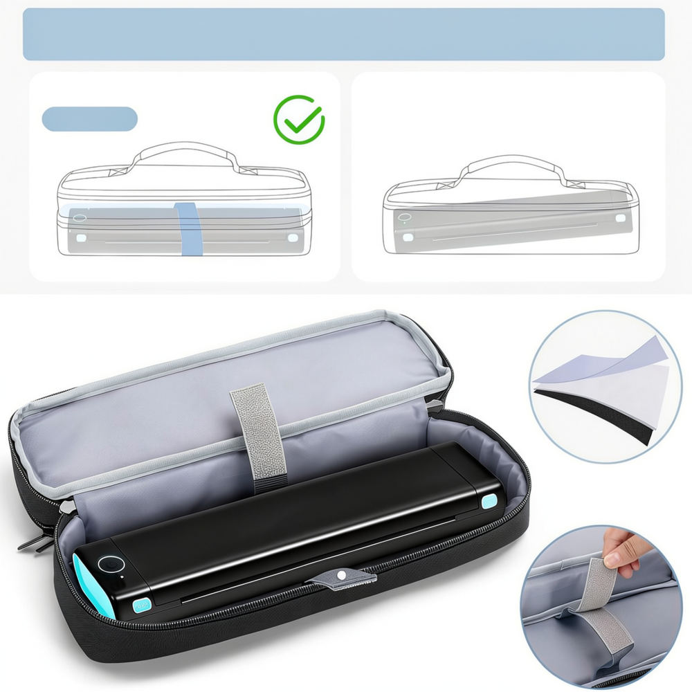 Compact Portable Printer Stora - Tech Accessories Travel Organizer Pouch review and price